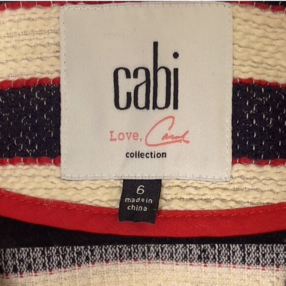 CAbi "Love, Carol" Nautical Stripe Cruise Jacket - Picture 9 of 16